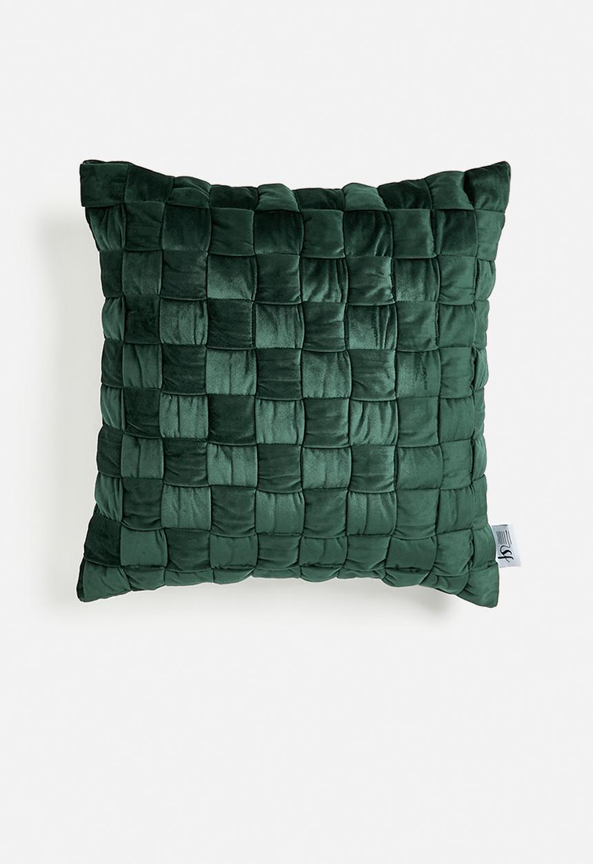 SF Collection - Kaisa cushion with inner- bottle green