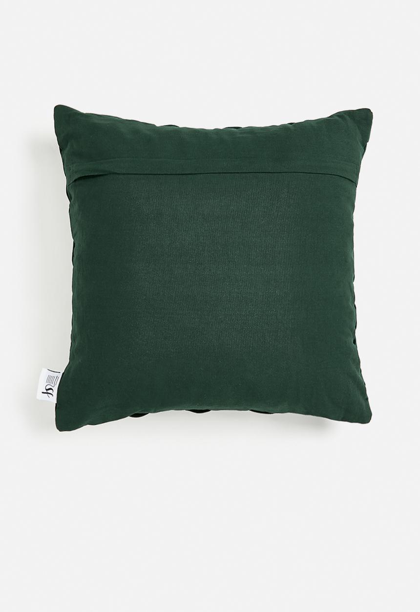 SF Collection - Kaisa cushion with inner- bottle green