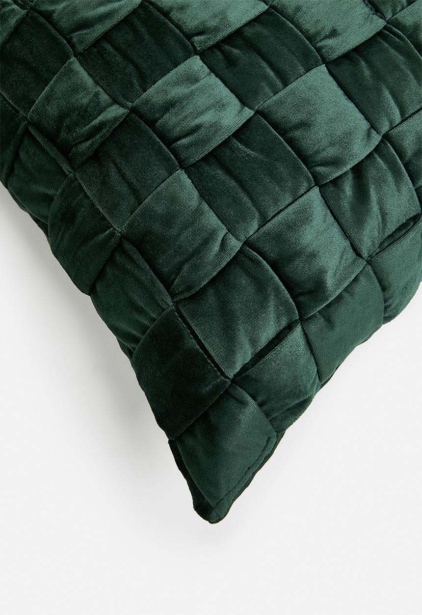 SF Collection - Kaisa cushion with inner- bottle green