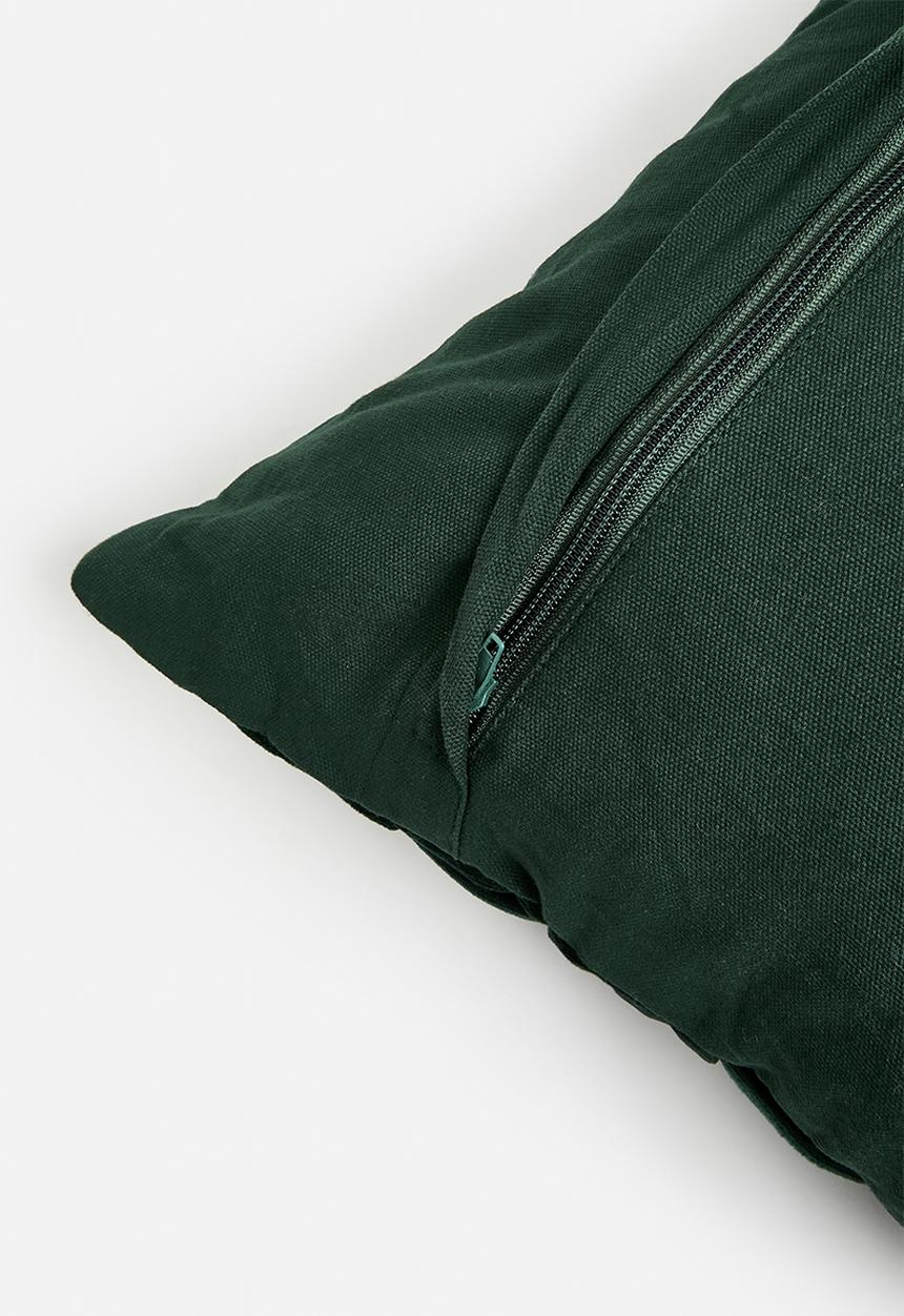 SF Collection - Kaisa cushion with inner- bottle green