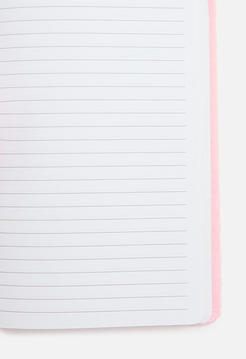 Pop Candy - Unicorn print journal - silver & pink