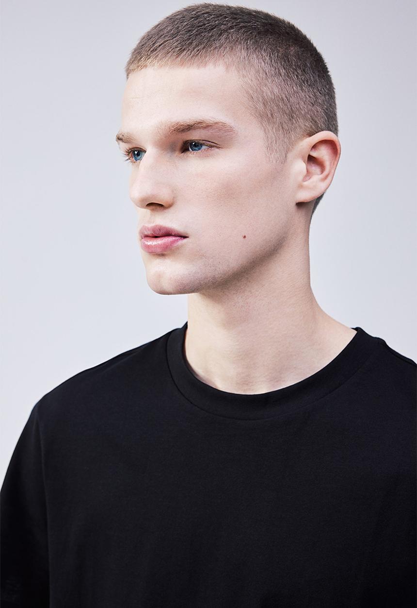 H&M - Long regular fit t-shirt - black