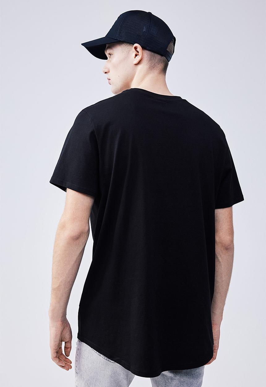 H&M - Long regular fit t-shirt - black