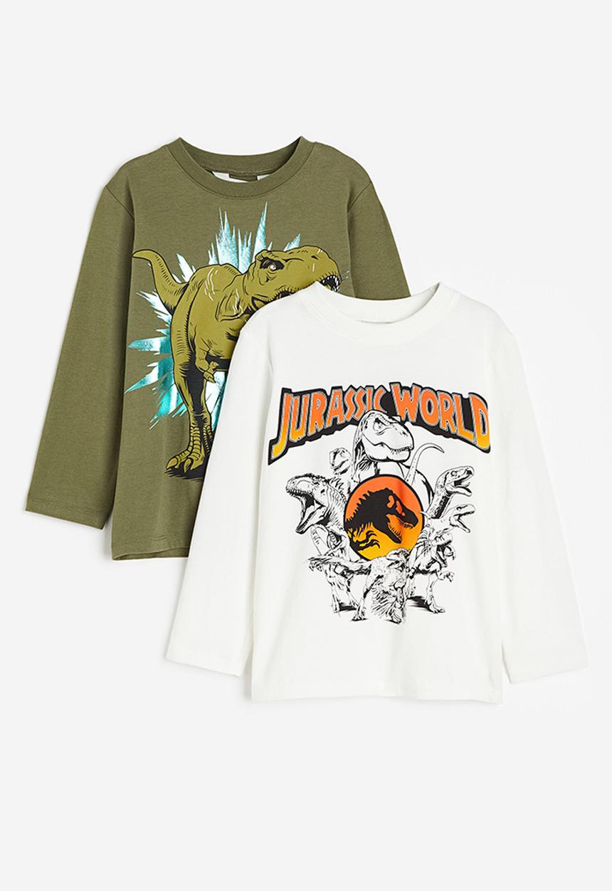 H&M - 2 Pack long-sleeved t-shirts - green