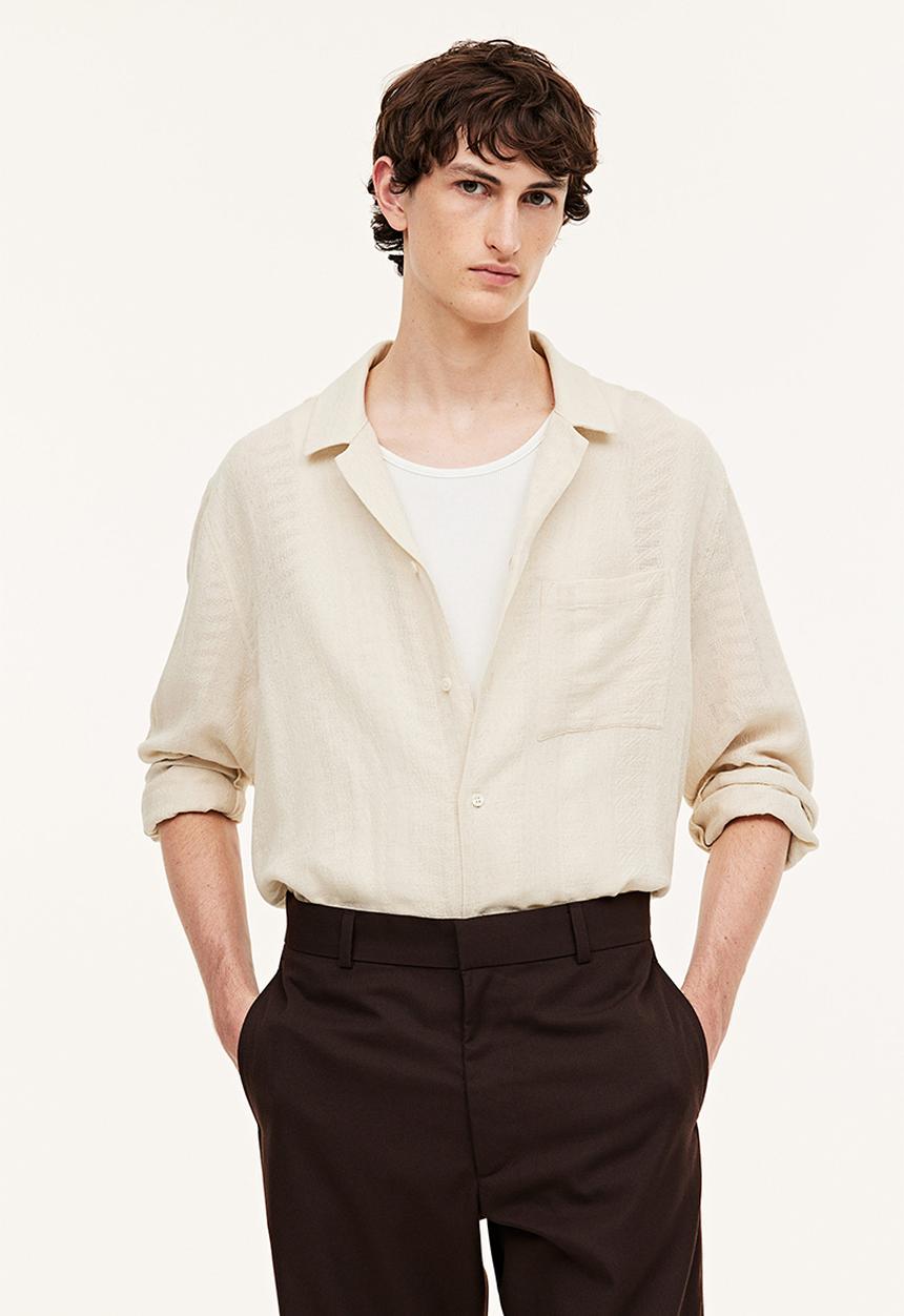 H&M - Regular fit resort shirt - white