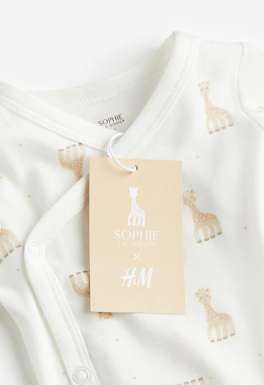 H&M - 2 Piece printed cotton jersey set - white