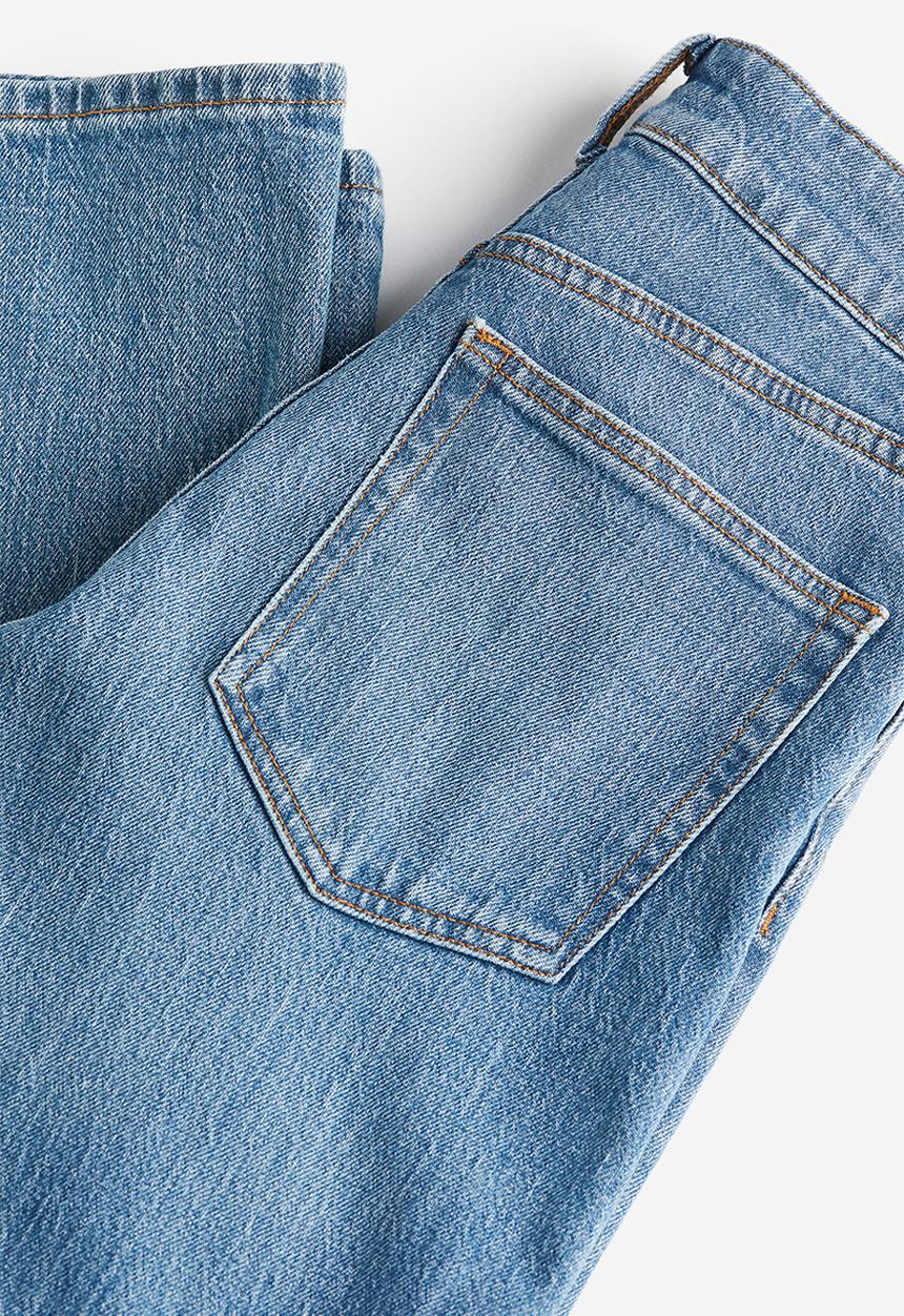 H&M - Wide high jeans - denim blue