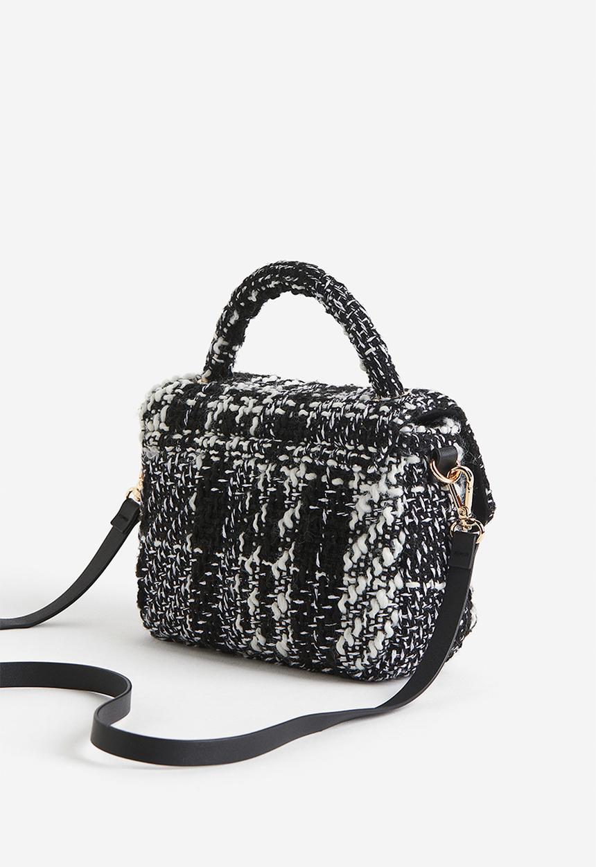 H&M - Textured-weave crossbody bag - black