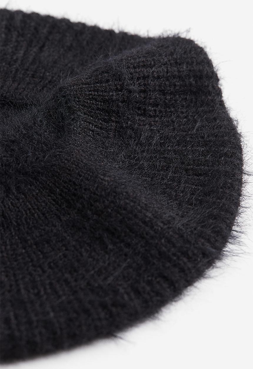 H&M - Knitted beret - black