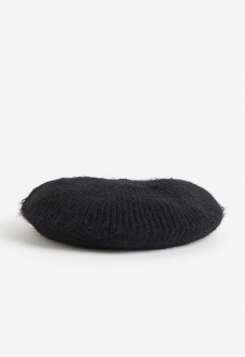 H&M - Knitted beret - black