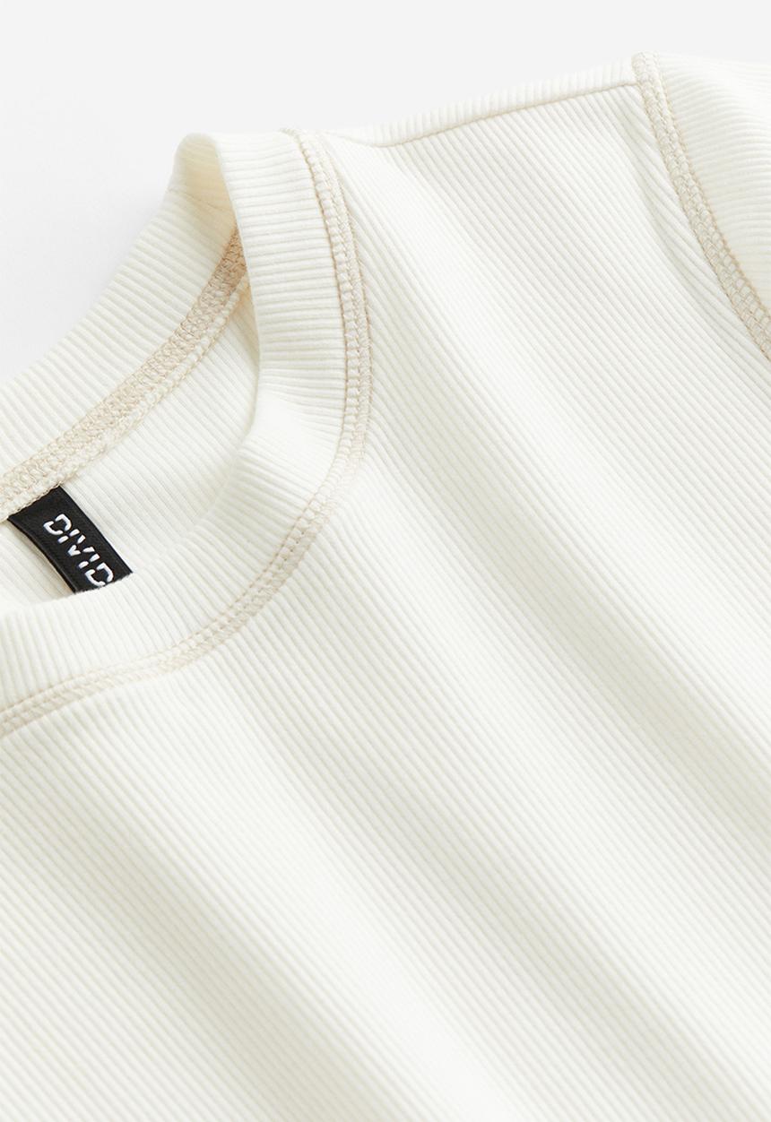 H&M - Fitted cotton top - white