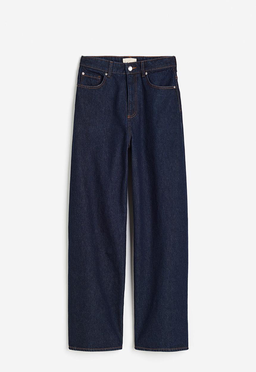 H&M - Wide regular jeans - dark denim blue
