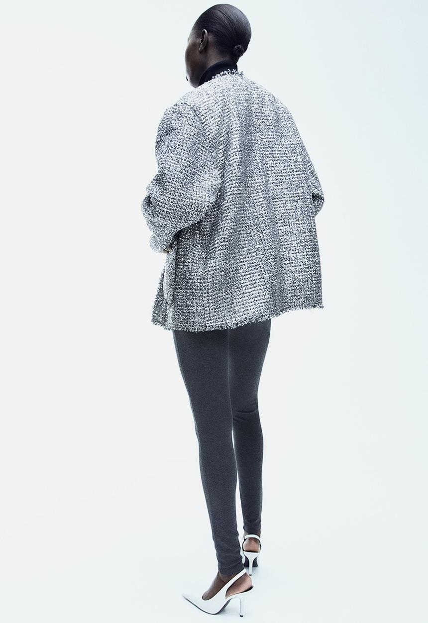 H&M - Textured jacket - grey marl