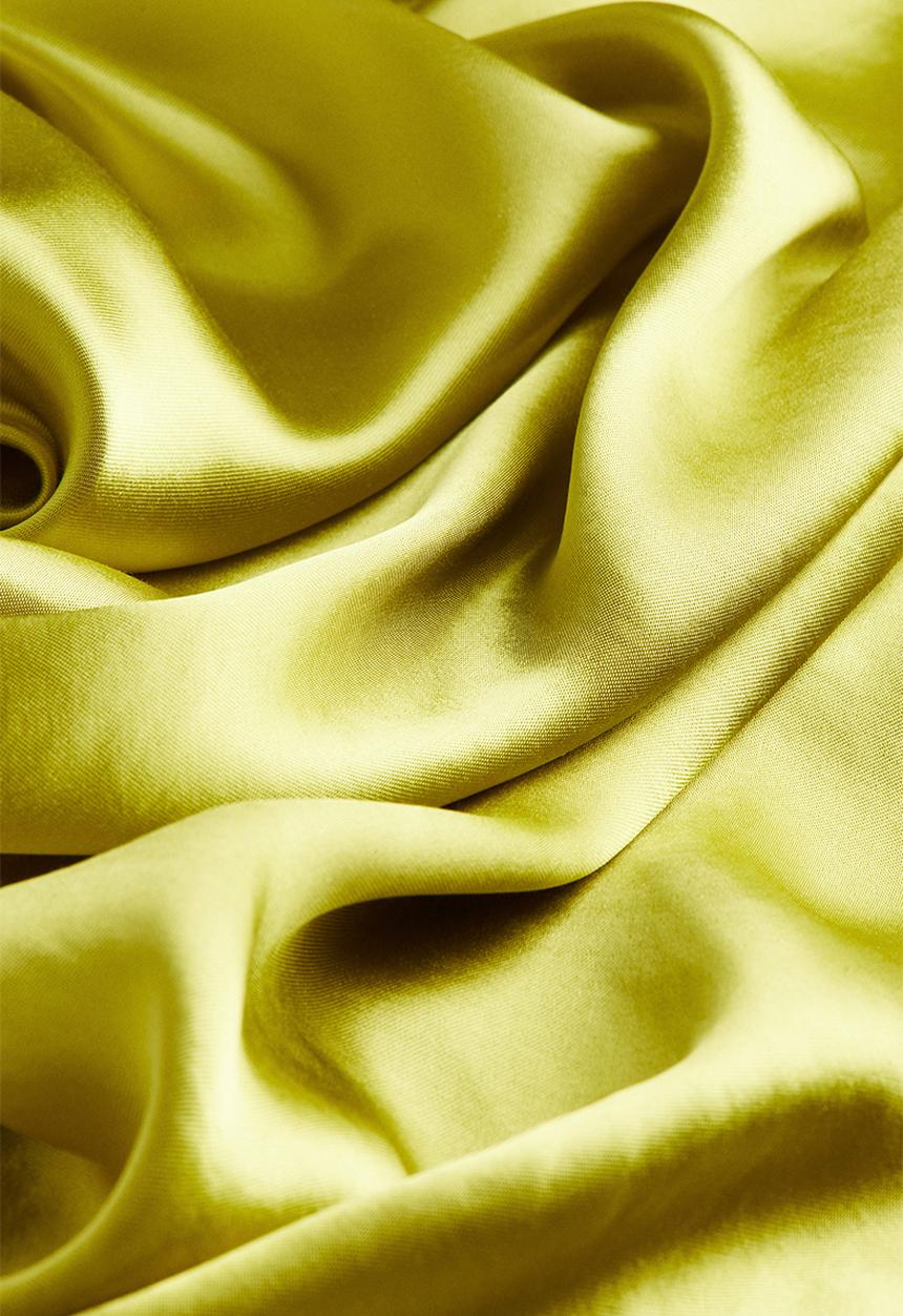H&M - Satin maxi skirt - green