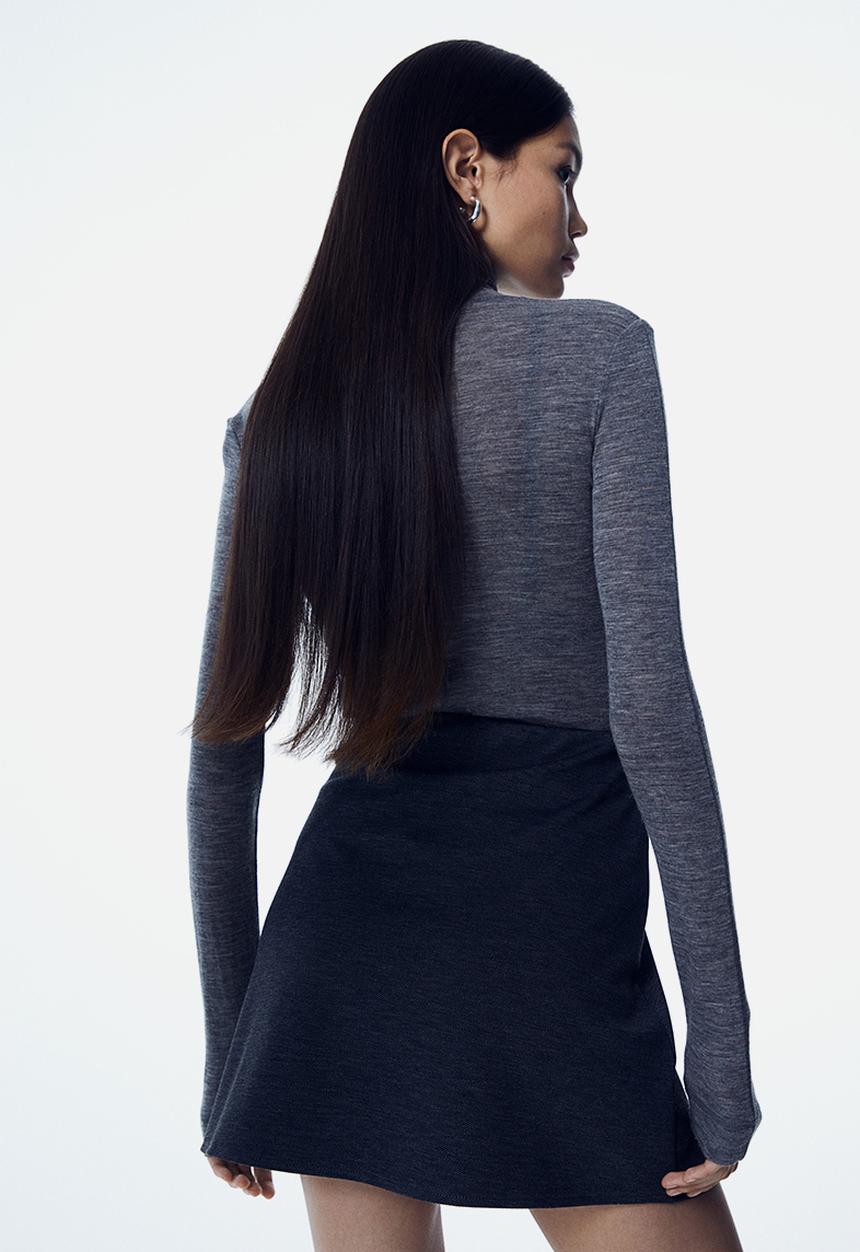 H&M - Jersey mini skirt - grey