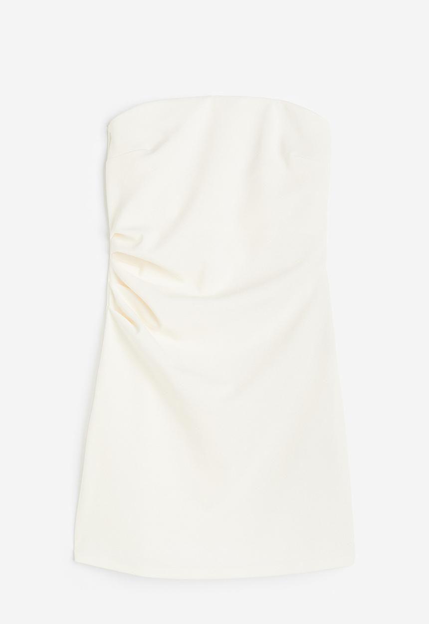 H&M - Pleated tube dress - white