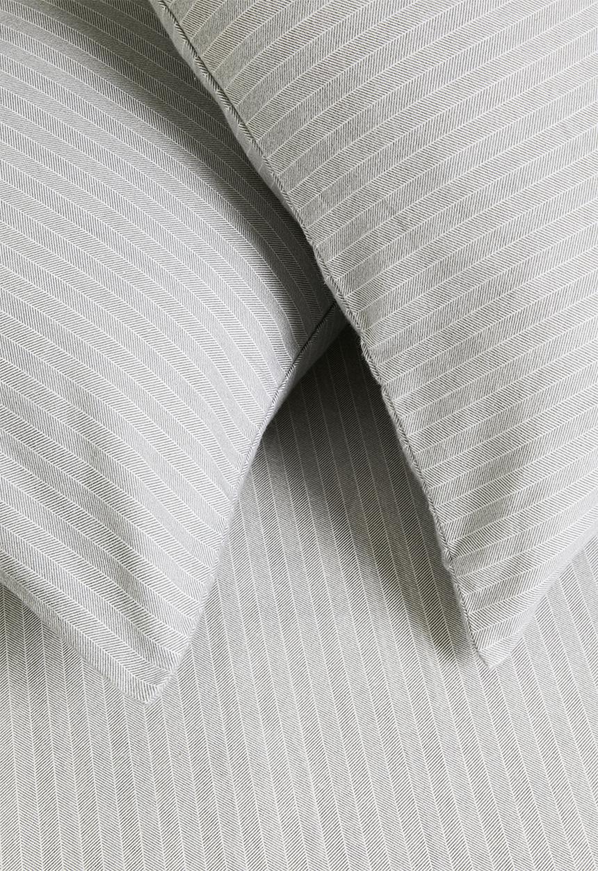 Sixth Floor - Herringbone brushed cotton winter p/case set 