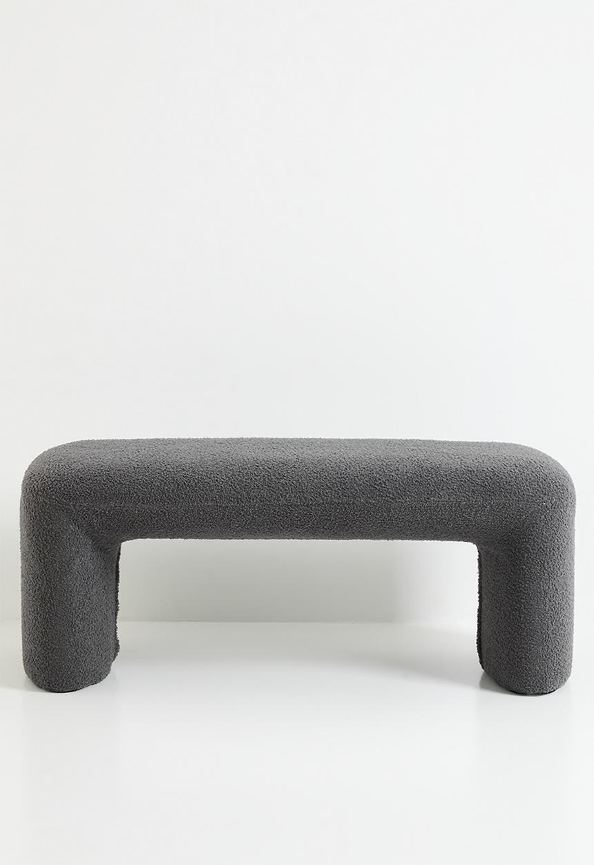 Sixth Floor - Oaklee bench - charcoal
