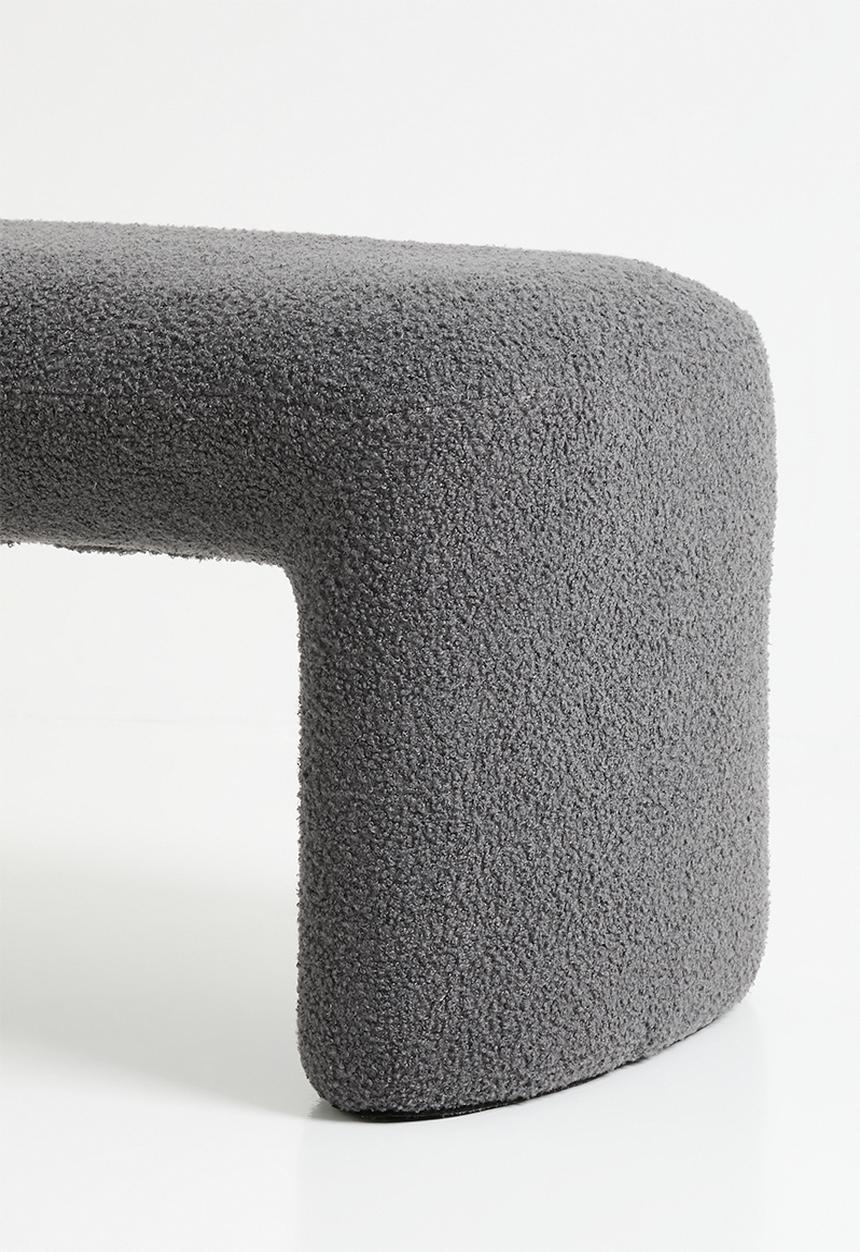 Sixth Floor - Oaklee bench - charcoal
