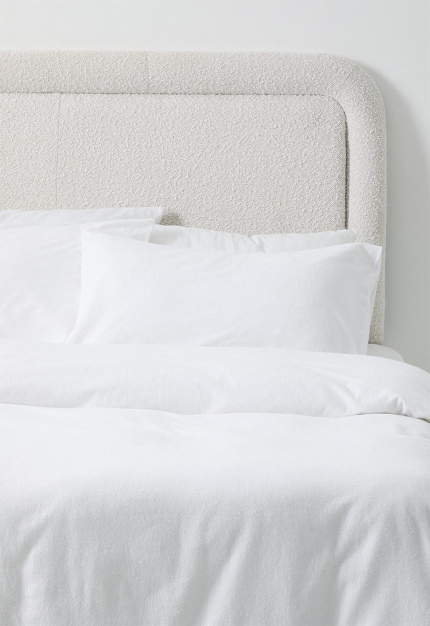 Sixth Floor - Brushed Cotton Winter Duvet Set - White