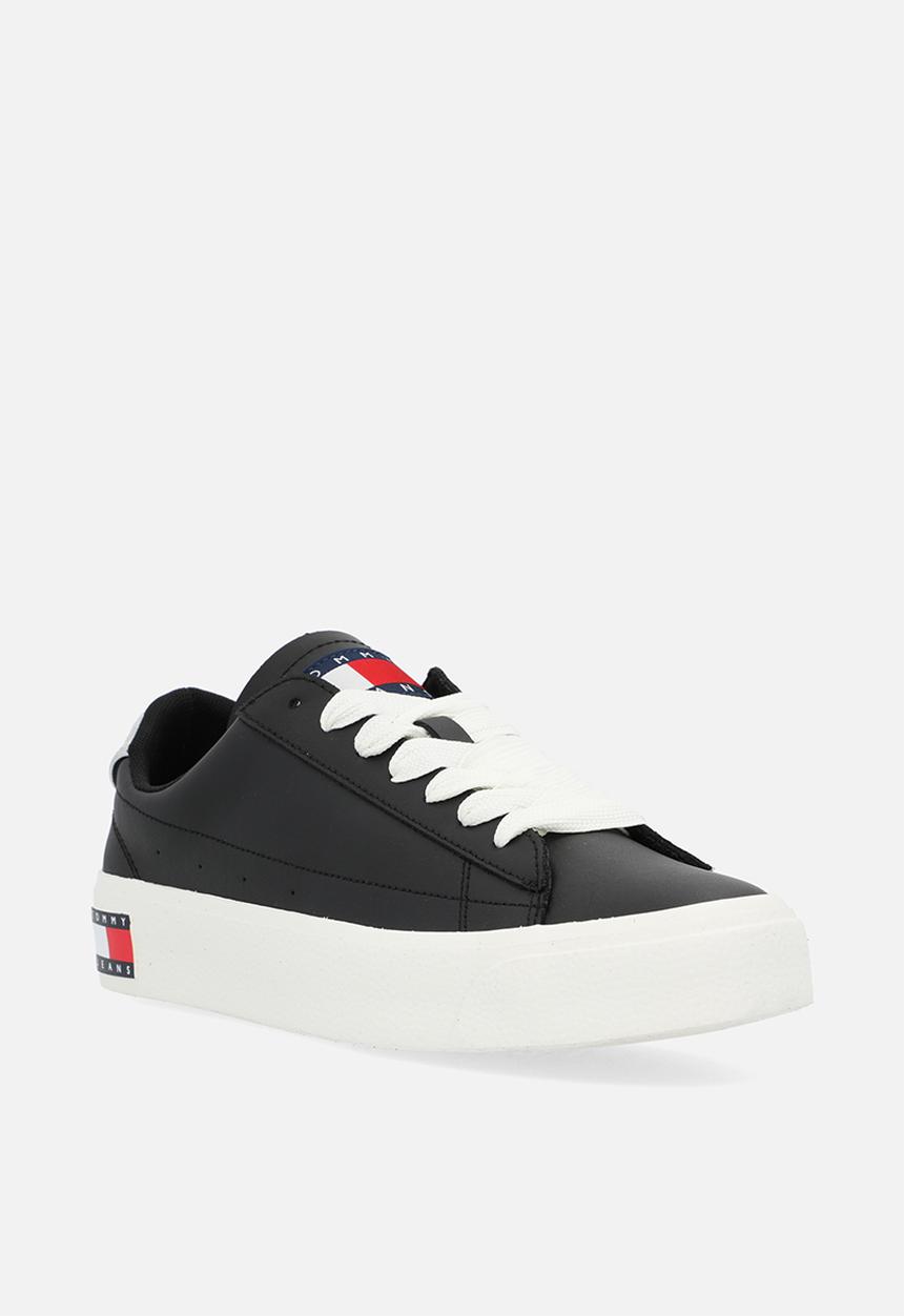 Tommy Hilfiger - TJW vulcanized leather platform low cut - black