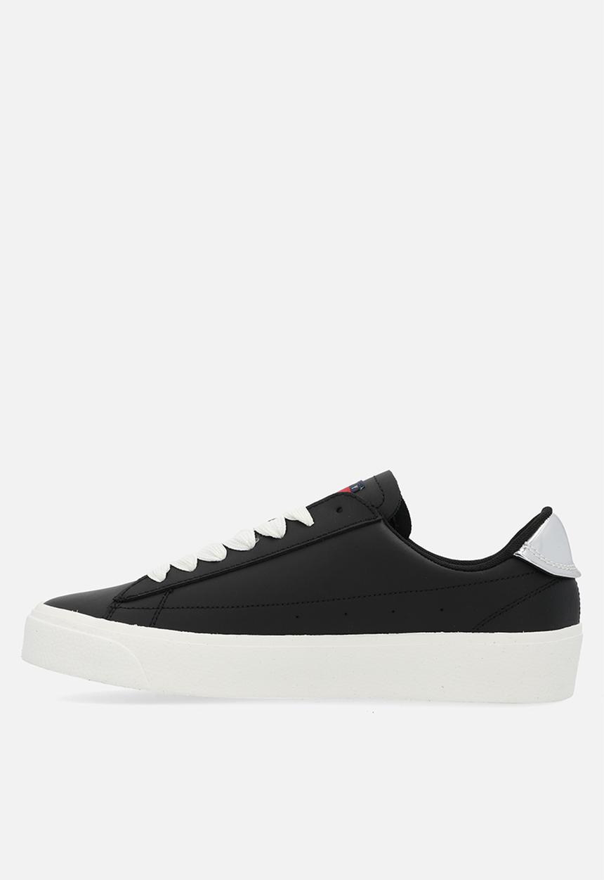 Tommy Hilfiger - TJW vulcanized leather platform low cut - black