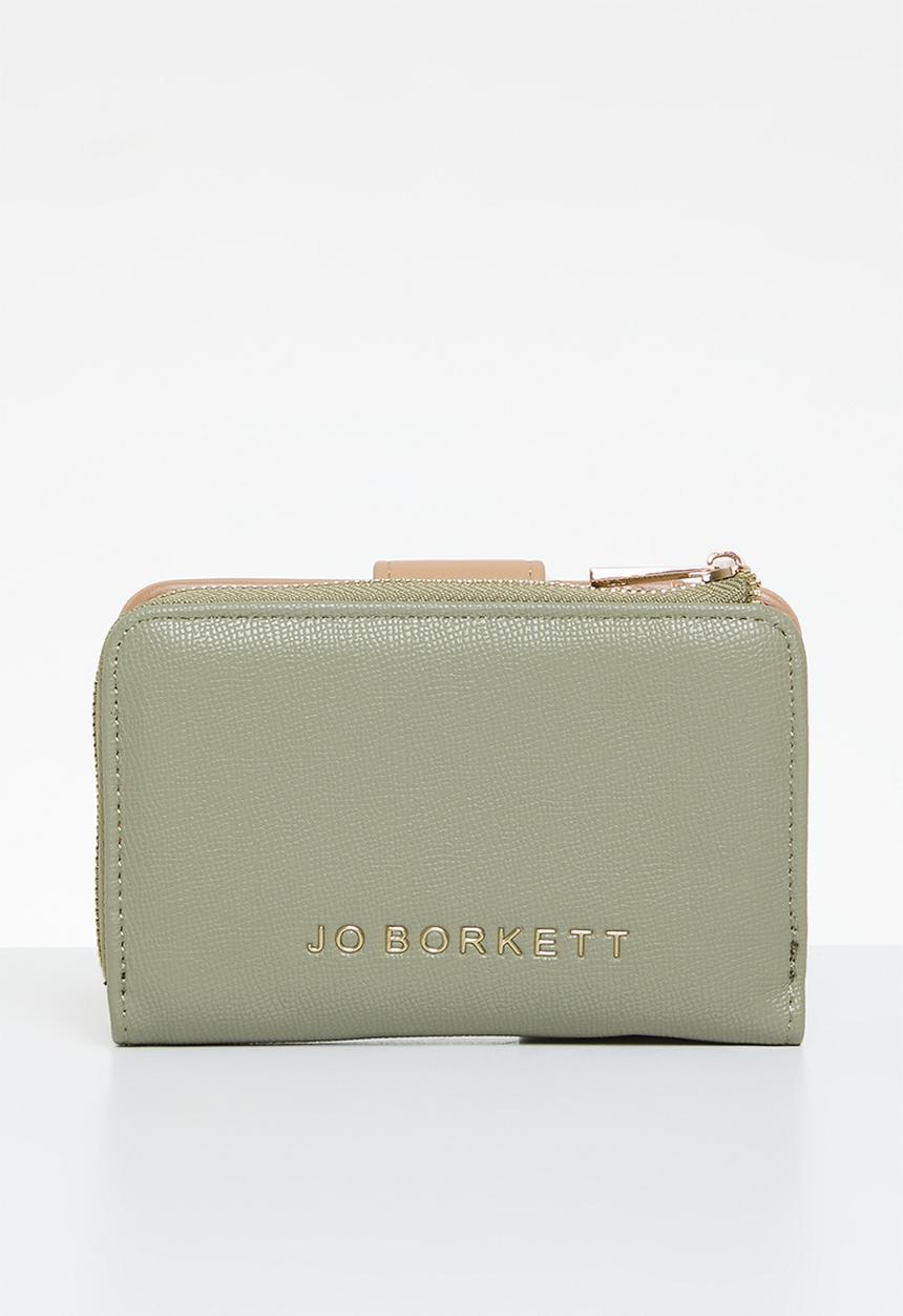 Jo Borkett - Jasmine top zip purse - green