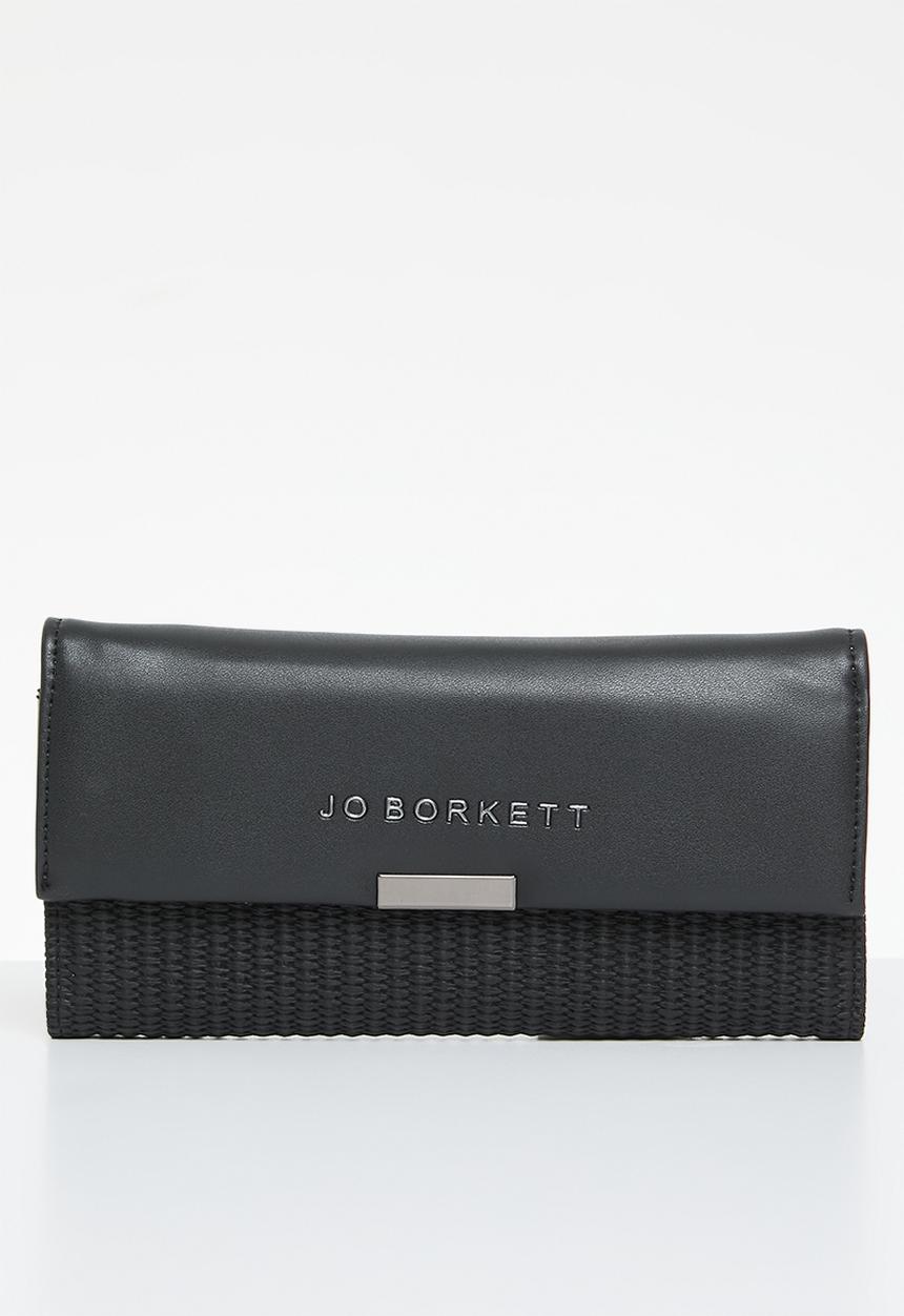 Jo Borkett - Jade tri-fold purse - black