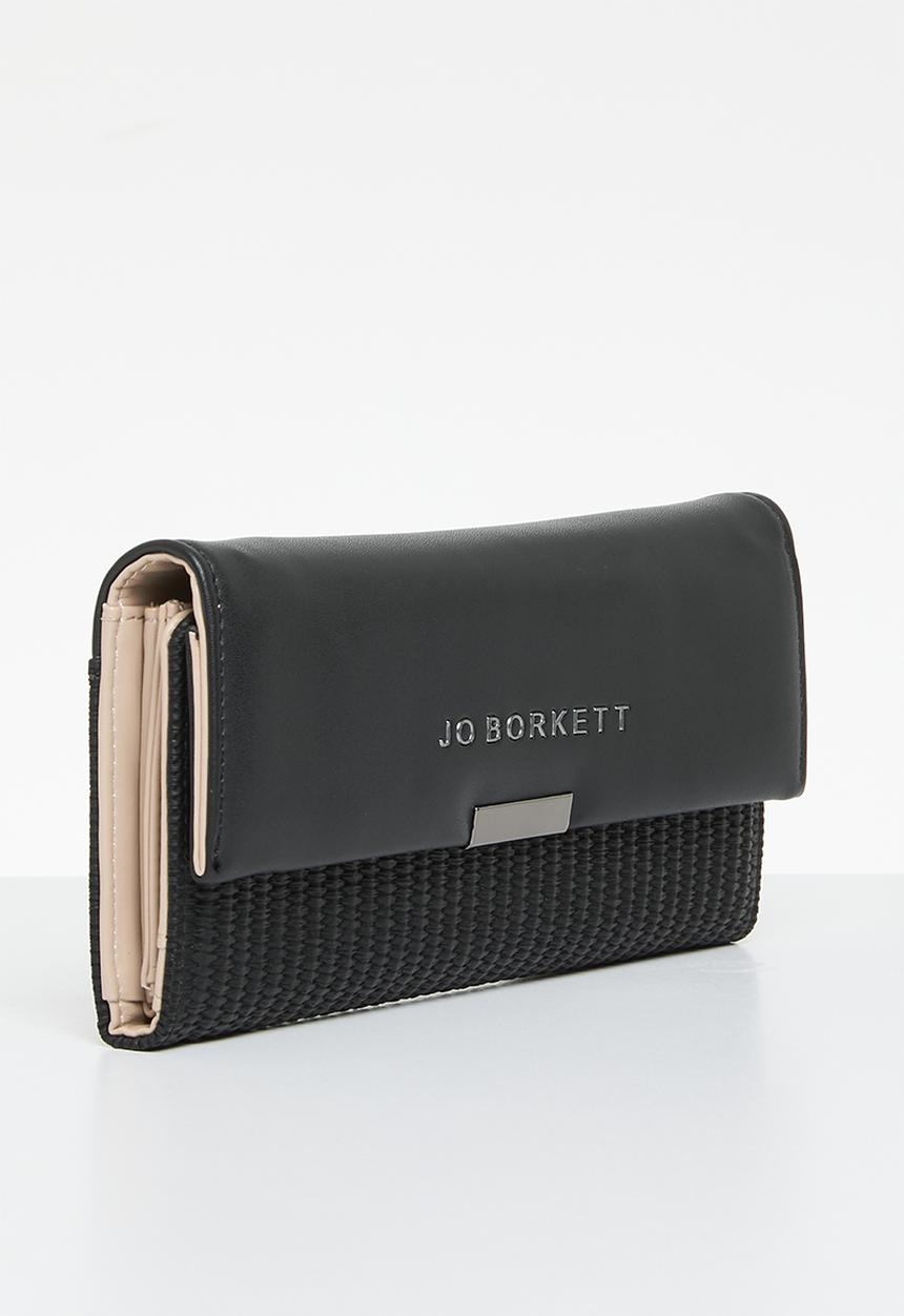 Jo Borkett - Jade tri-fold purse - black