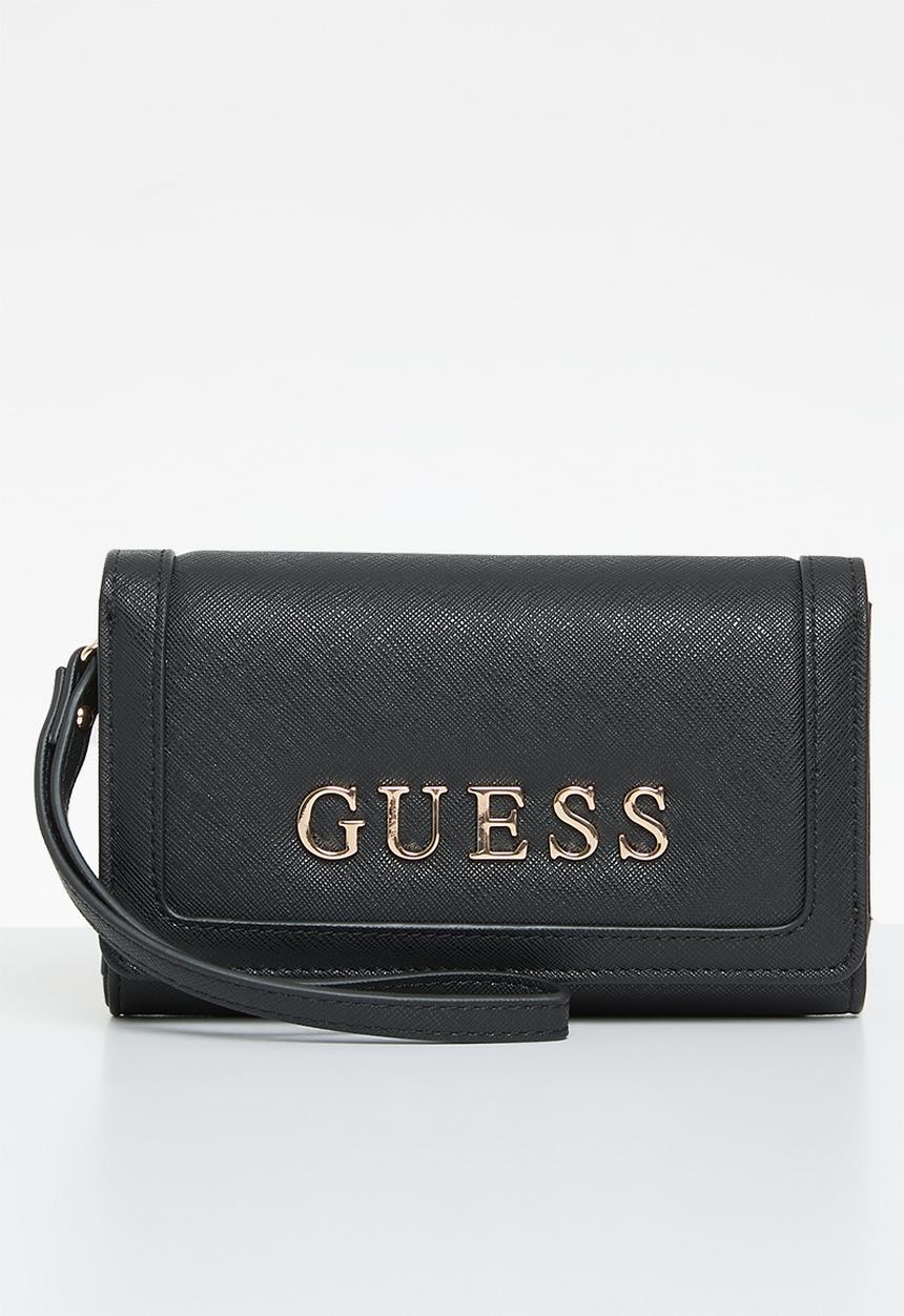 GUESS - Garrick slg phone organizer - black