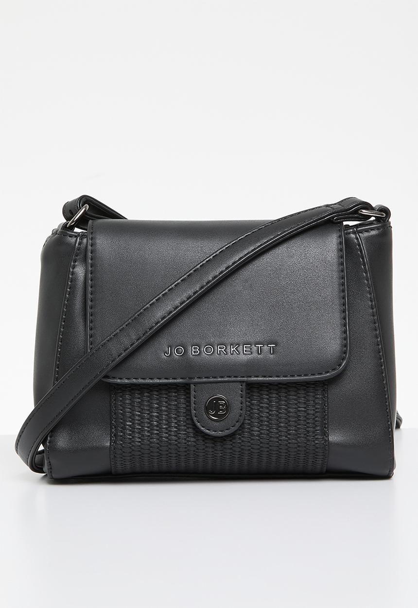 Jo Borkett - Jade flapover sling bag - black