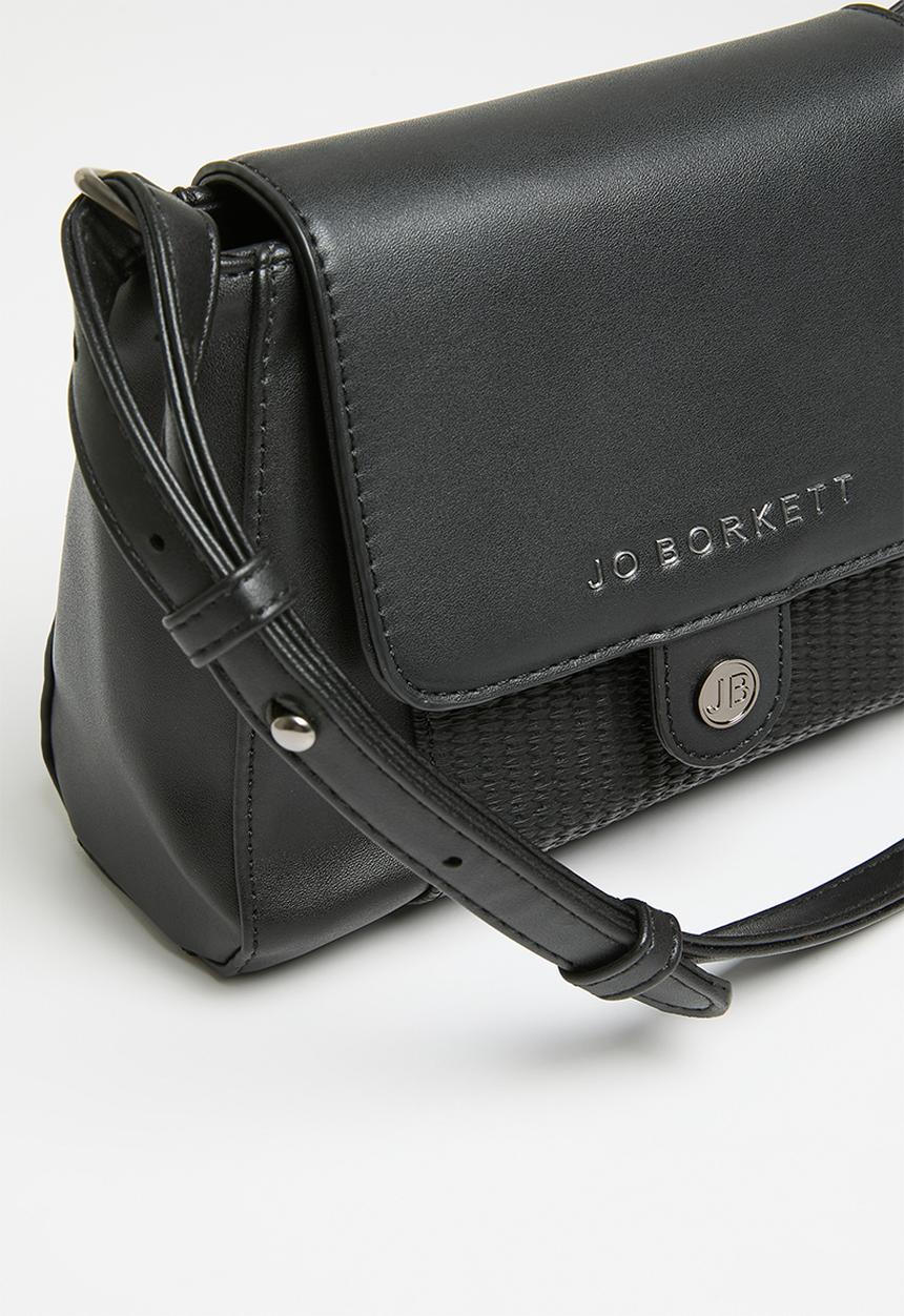 Jo Borkett - Jade flapover sling bag - black