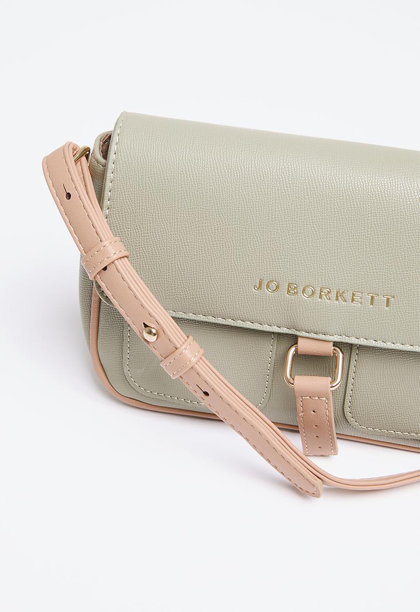 Jo Borkett - Jasmine flapover crossbody sling - green