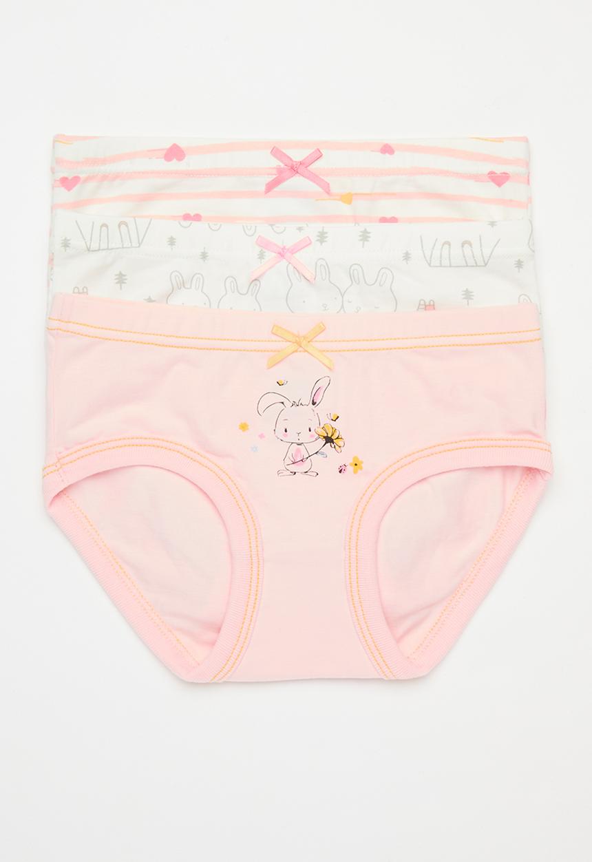 Pop Candy - 3 Pack brief set - pink & white