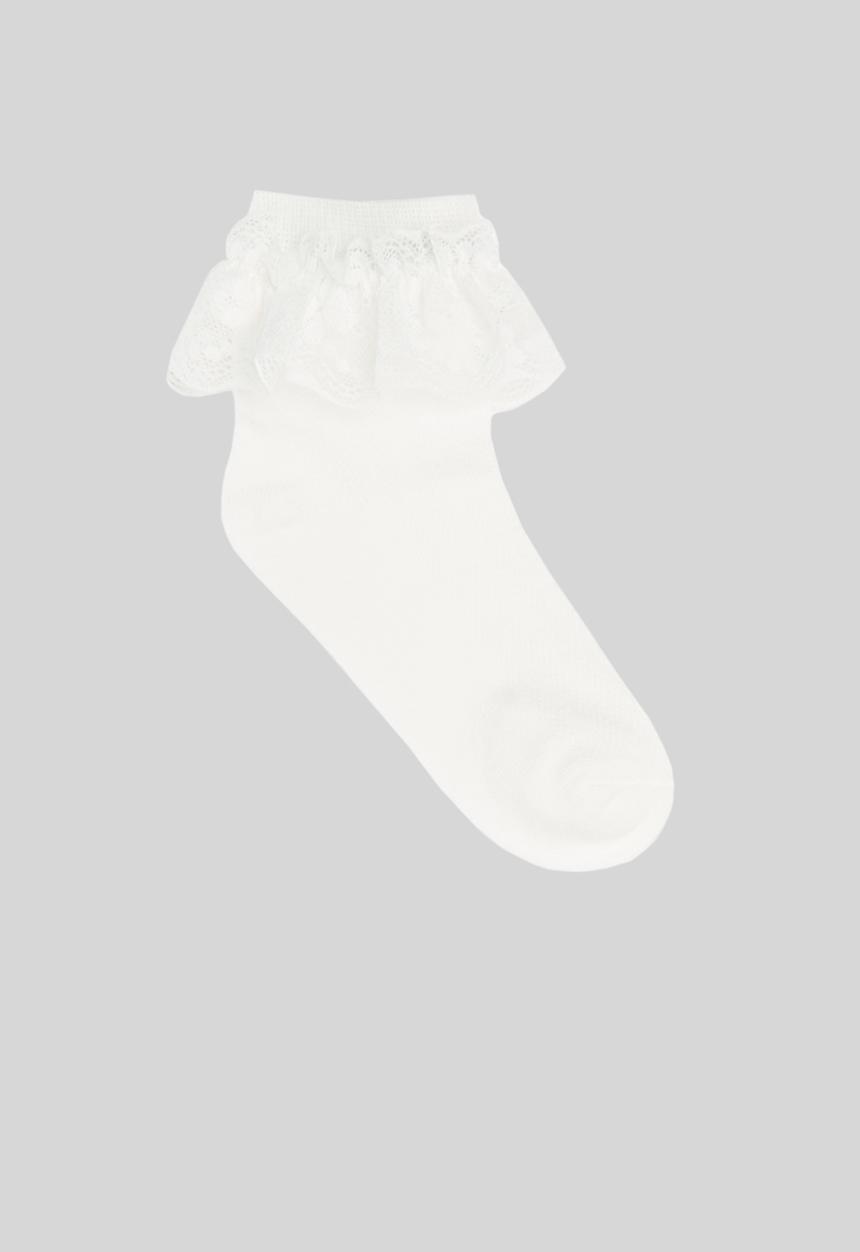 Pop Candy - Lace ankle socks - white