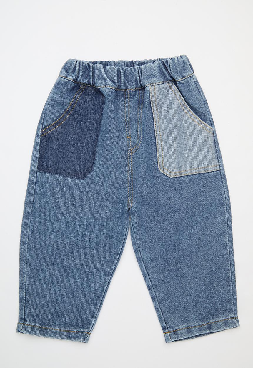 Pop Candy - Contrast pocket denim jeans - blue
