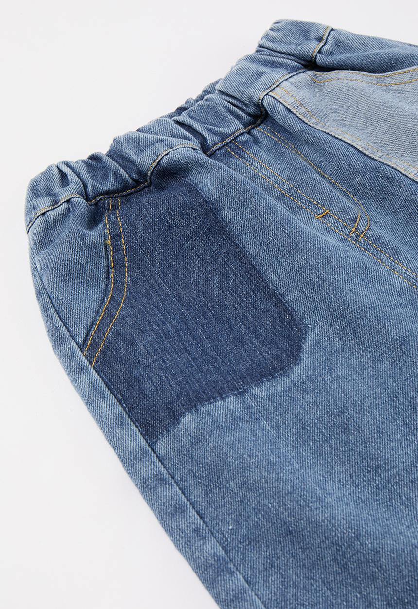 Pop Candy - Contrast pocket denim jeans - blue