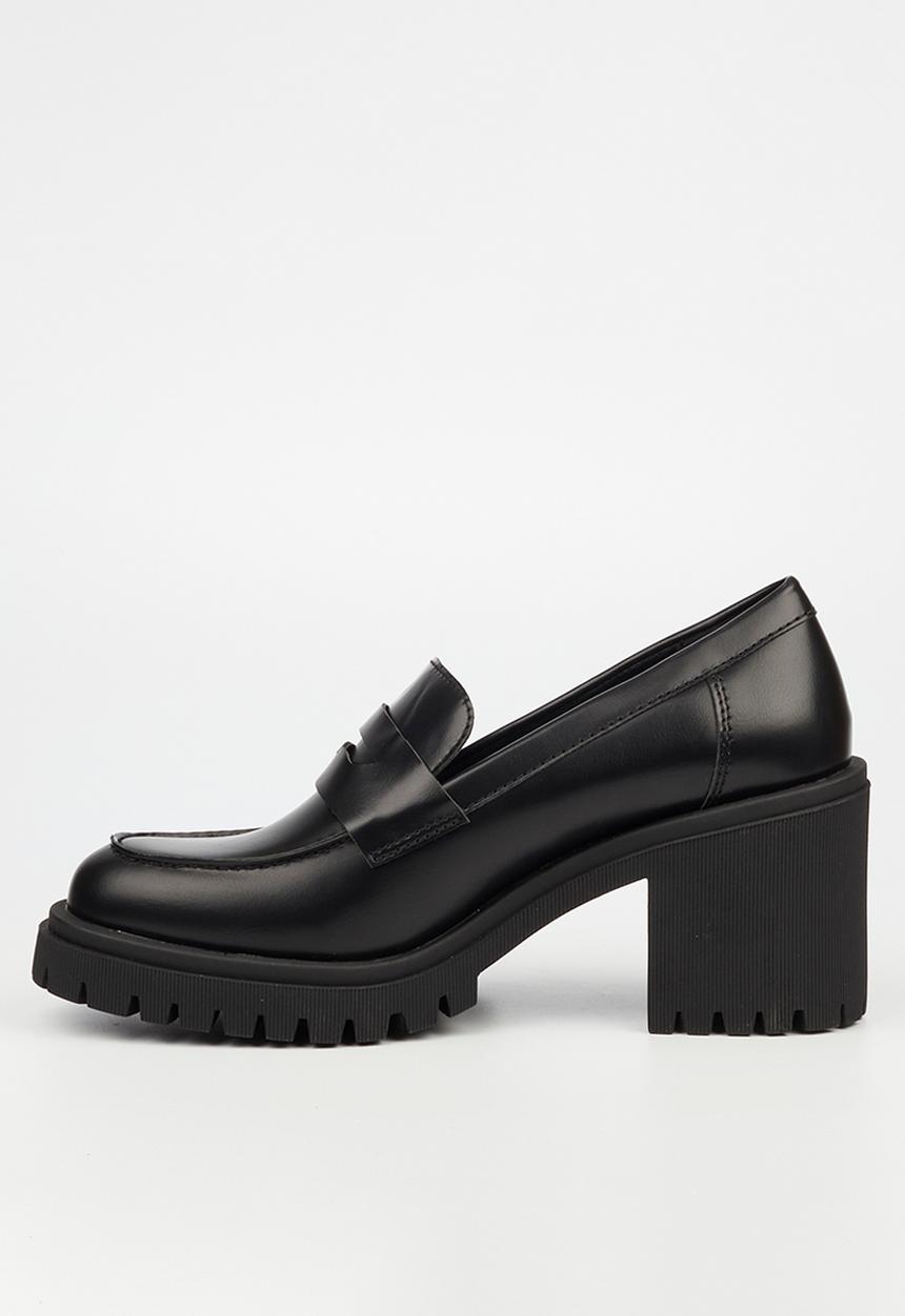 Miss Black - Atlas 1 heeled loafer - black