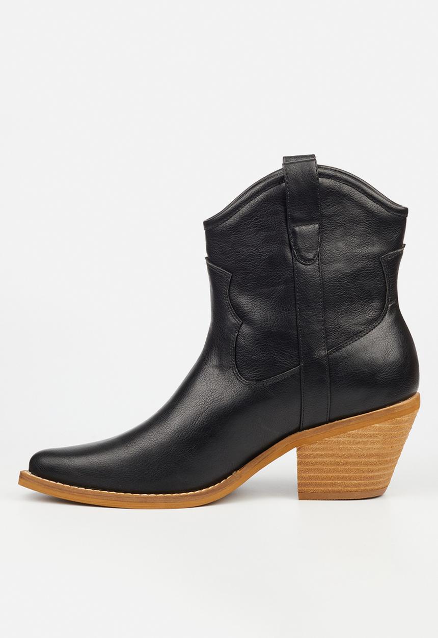 Miss Black - Dutton 1 western ankle boot - black