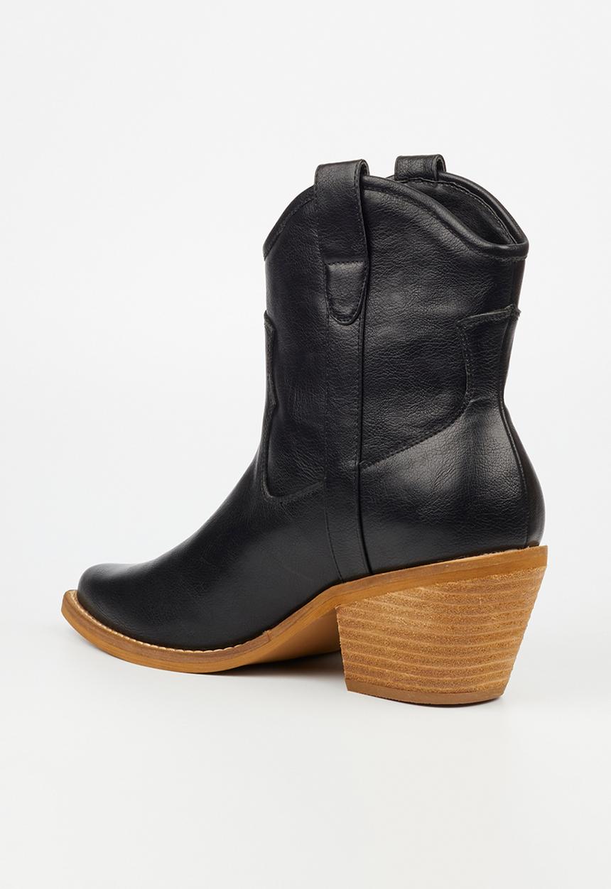 Miss Black - Dutton 1 western ankle boot - black