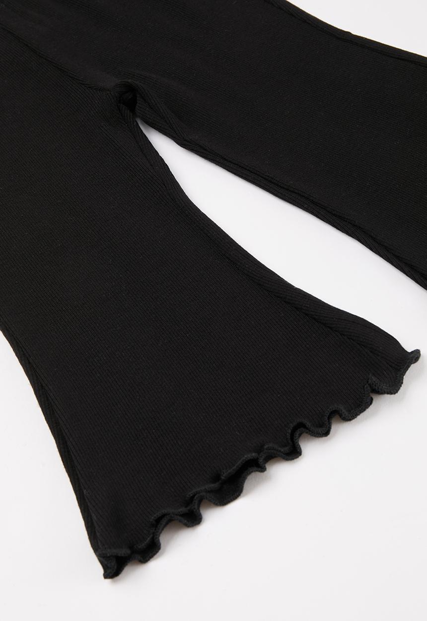 Pop Candy - Flared leggings - black