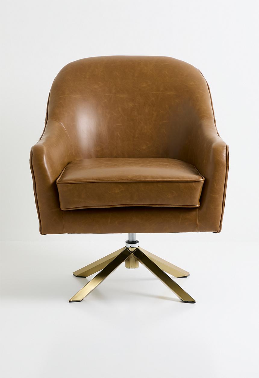 Sixth Floor - Zion occasional swivel chair - Tan