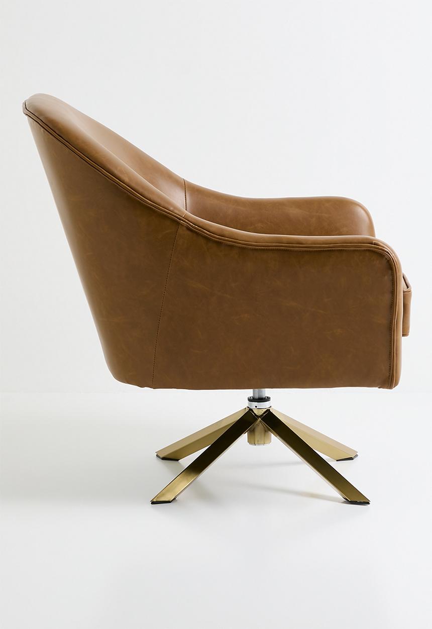 Sixth Floor - Zion occasional swivel chair - Tan