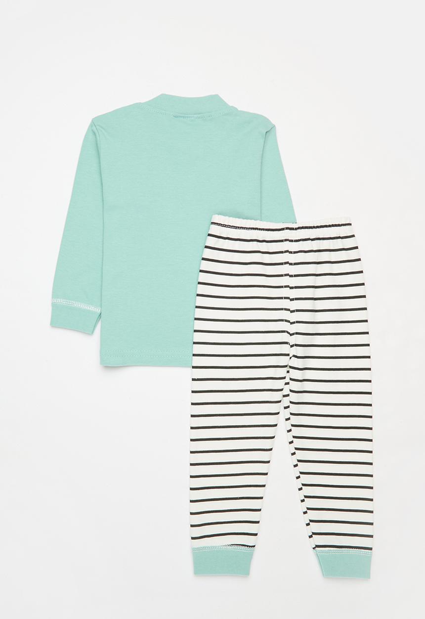 Pop Candy - Striped pj set - blue & black