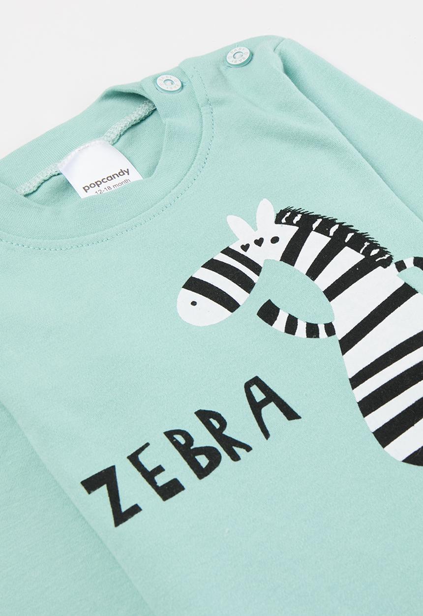 Pop Candy - Striped pj set - blue & black