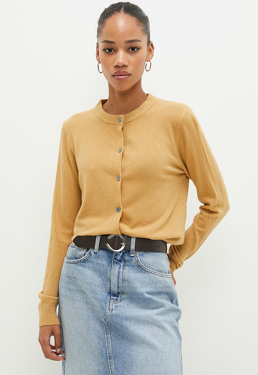 dailyfriday - Crew neck cardigan - beige