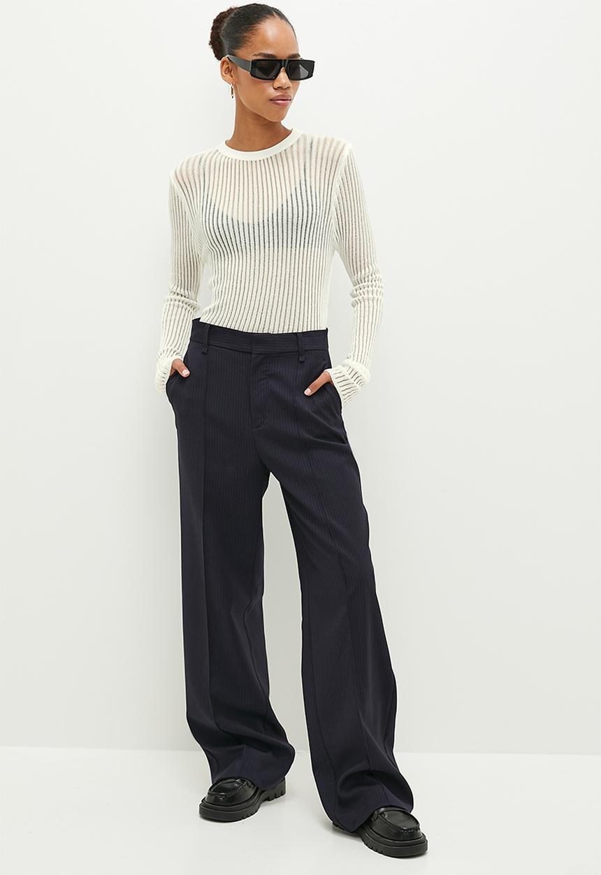 dailyfriday - Sheer knitted top - ecru