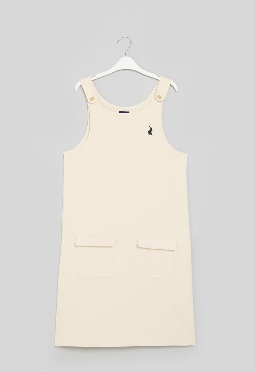 POLO - Girls terri pinafore - stone