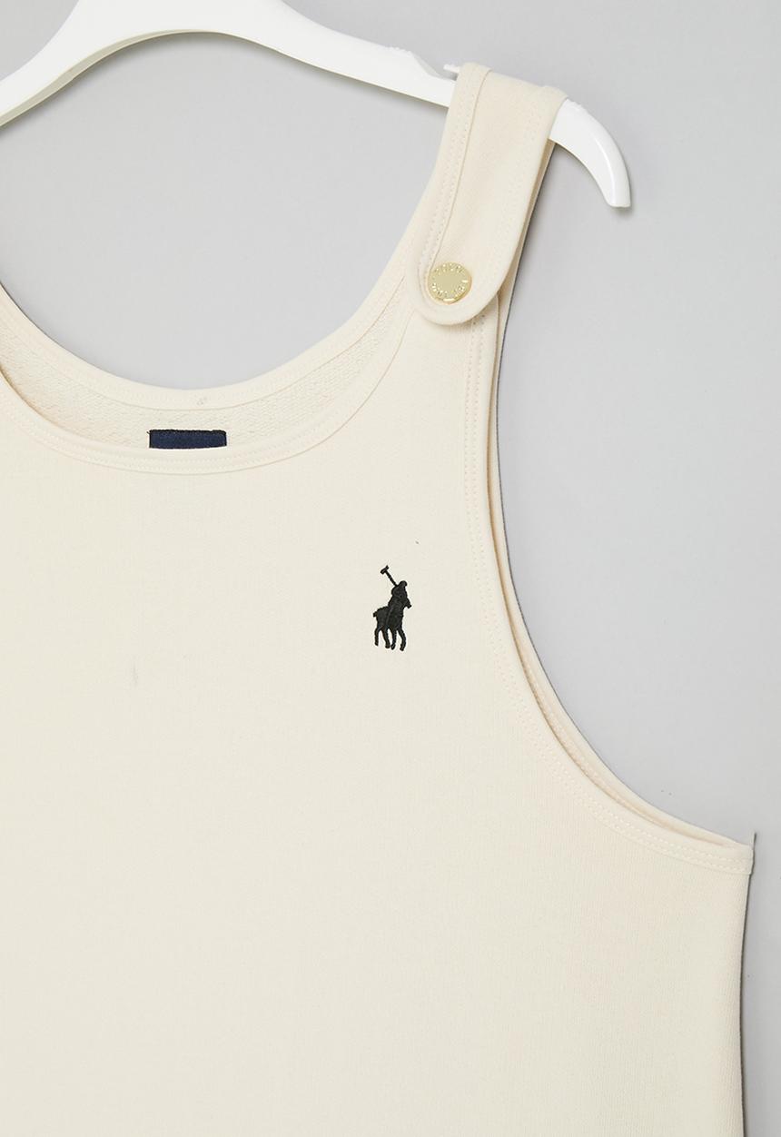 POLO - Girls terri pinafore - stone