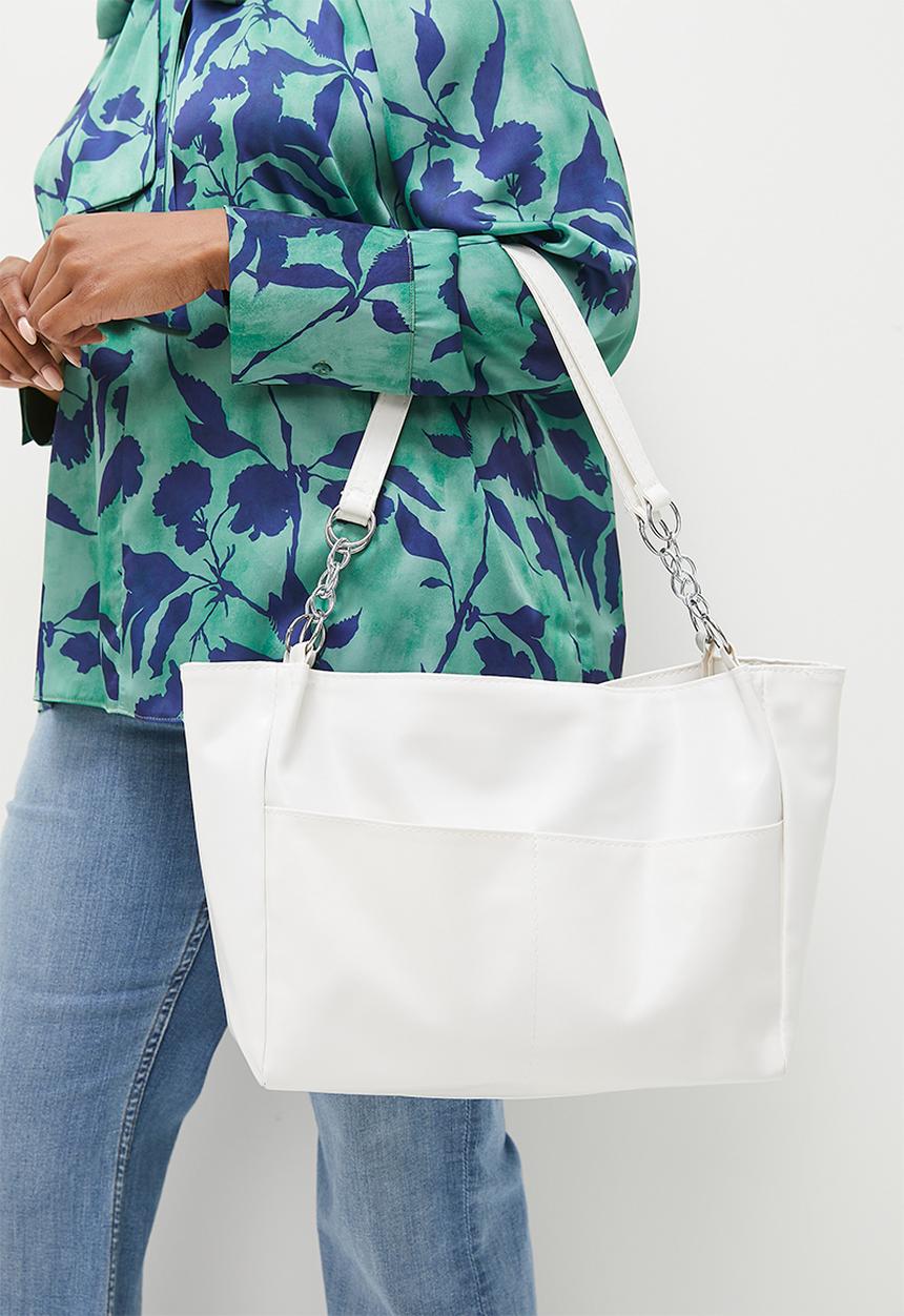 edit - Raven tote bag - white